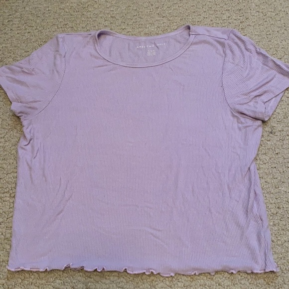 American Eagle Purple Baby Tee